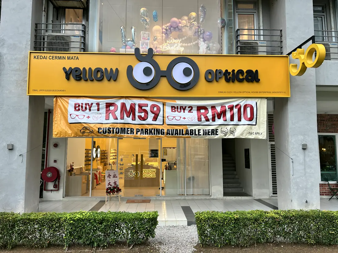 Yellow Optical Cheras, optician keluarga